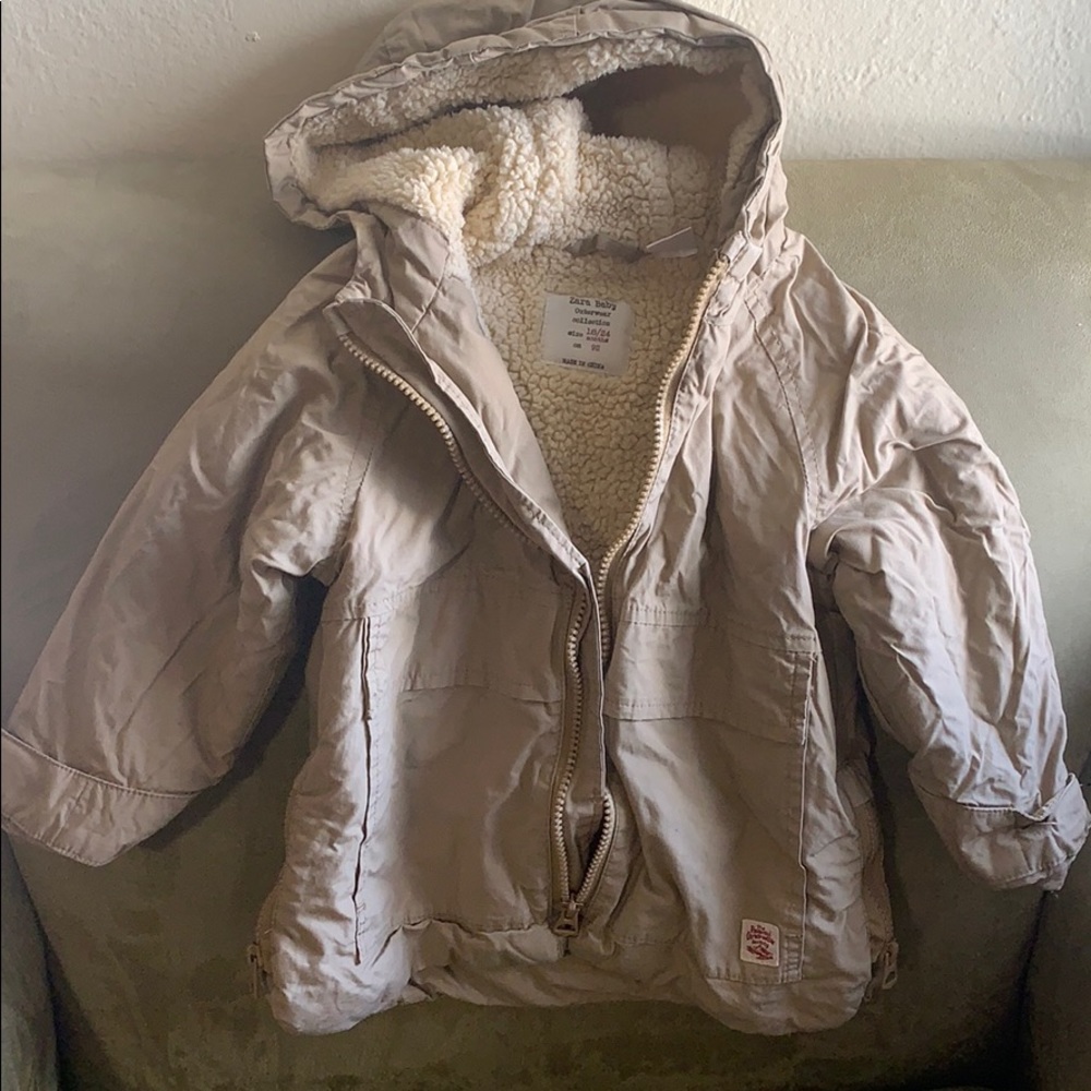 Zara Sherpa-lined sweater